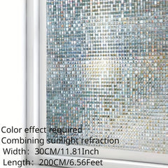 2M Office Bathroom Electrostatic Glass Sunshade Film