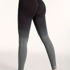Gradient Yoga Leggings High Waist Fitness Running Workout Pants