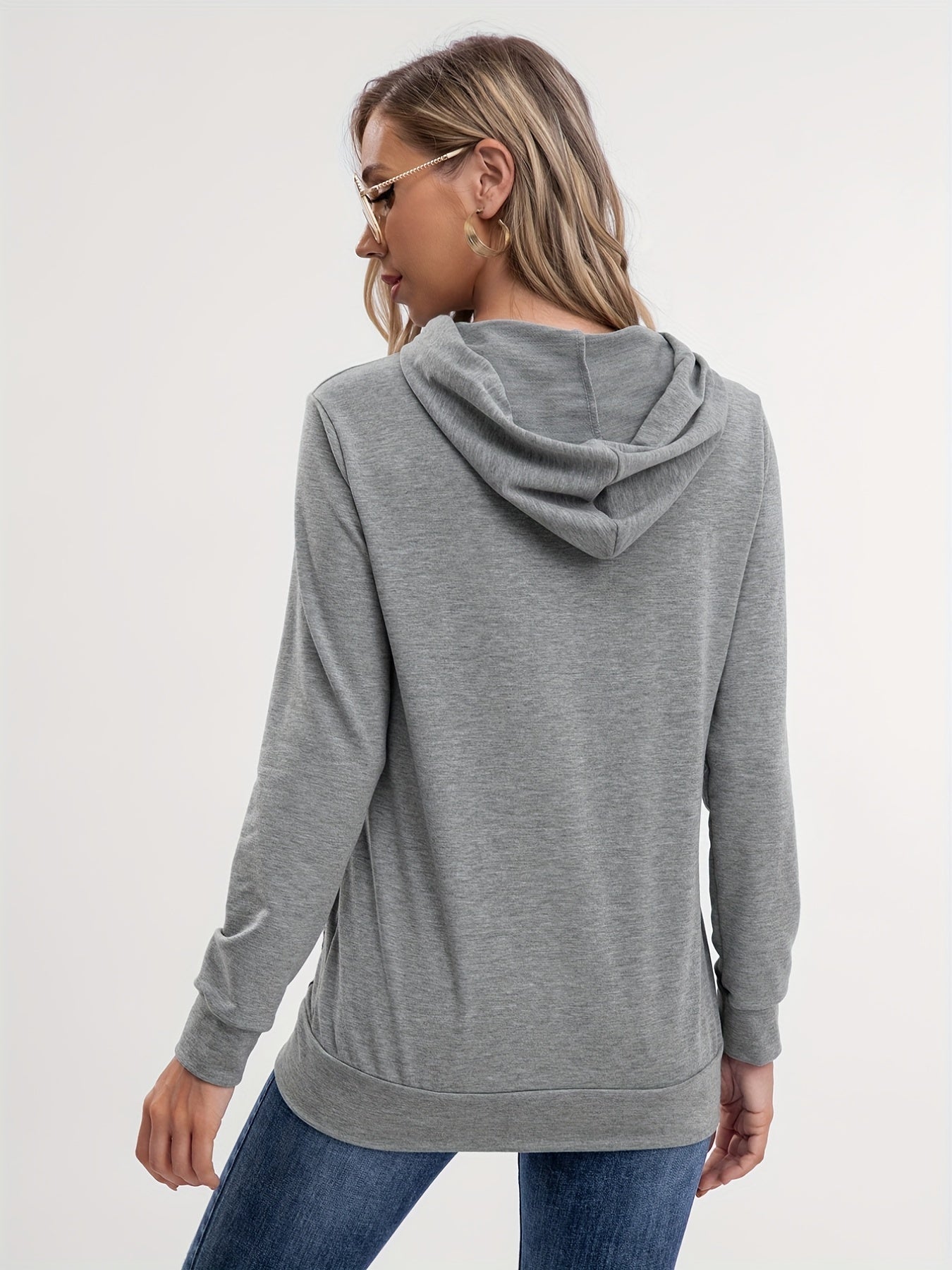 Women's Block Rainbow Hooded Sweatshirt