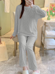 Heart Print Pajama Set Women's Sleepwear & Loungewear