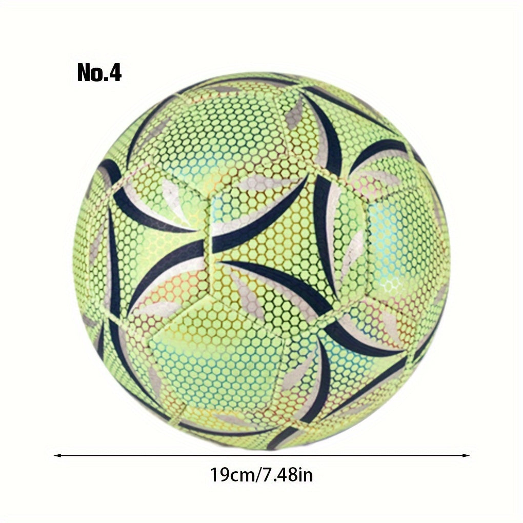6pcs Fluorescent Reflective Soccer Ball Set for Training Glow in the Dark