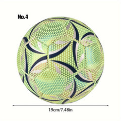 6pcs Fluorescent Reflective Soccer Ball Set for Training Glow in the Dark