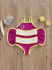 Toddler Girls Fish Shaped Cami One Piece Swimsuit