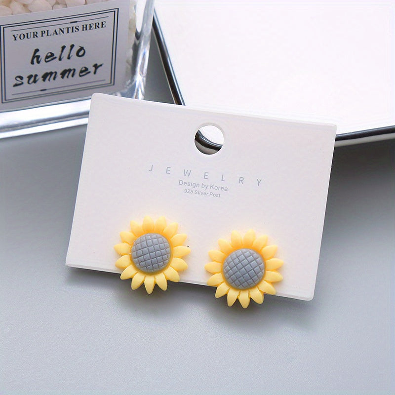 Cartoon Vegetables and Flower Ear Clips for Girls