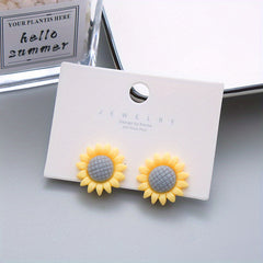 Cartoon Vegetables and Flower Ear Clips for Girls