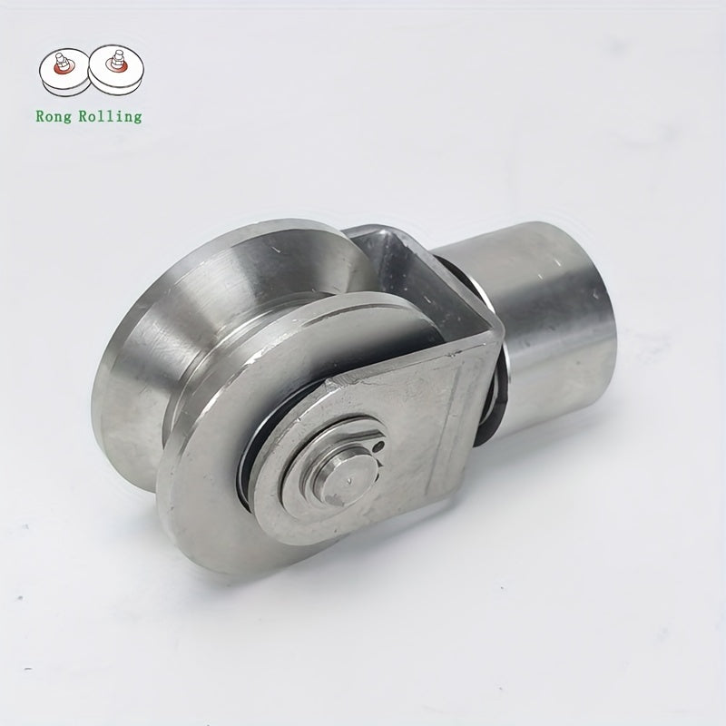 2pcs 5.08cm Stainless Steel V Groove Gate Rollers
