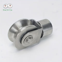 2pcs 5.08cm Stainless Steel V Groove Gate Rollers