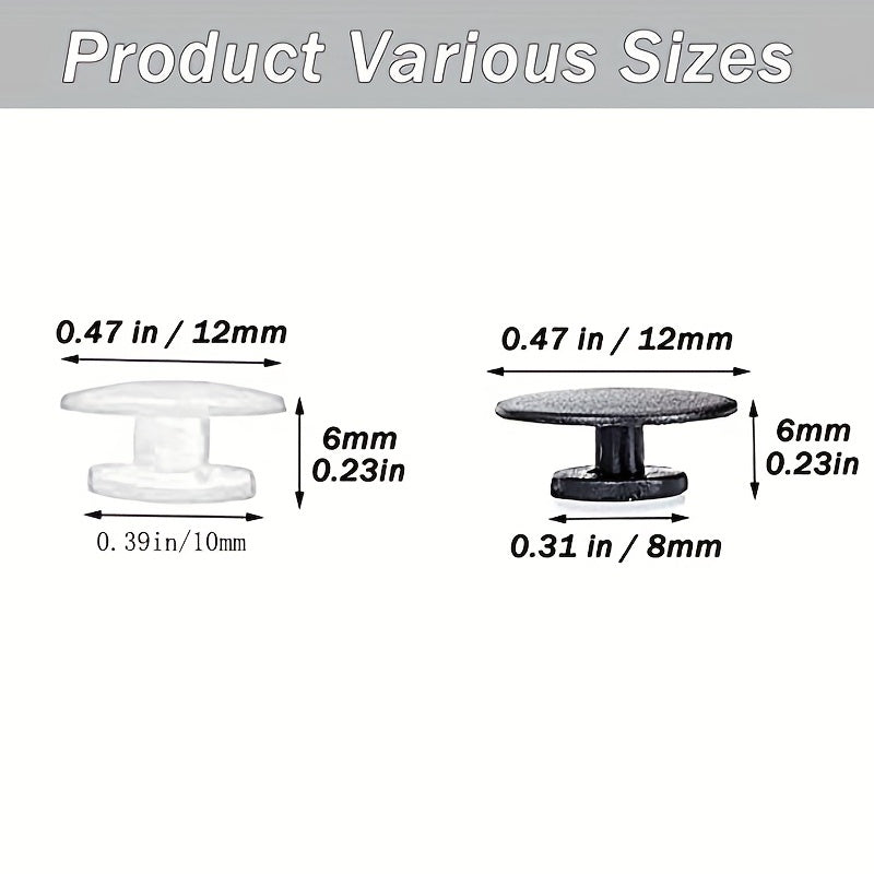 100 Pcs Plastic Shoe Button Buckle