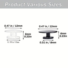 100 Pcs Plastic Shoe Button Buckle