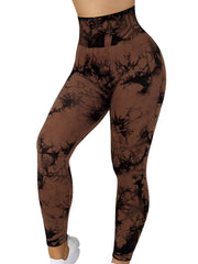 Tie Dye High Waist Yoga Pants Seamless Leggings