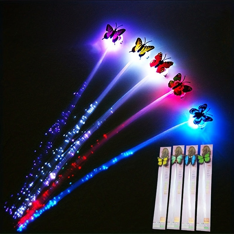 2pcs LED Fairy Hair Extension Clips for Women Girls Party Favors Wig
