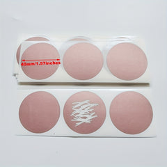 100pcs 40mm Round Rose Golden Scraping Film Stickers DIY Music Self Adhesive