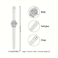 Colorful Digital Quartz Wrist Watch Unisex TPU Strap