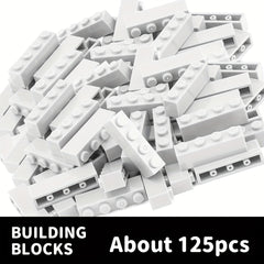 125pc 1x4 High Brick Building Blocks Puzzle Toy for Boys and Girls