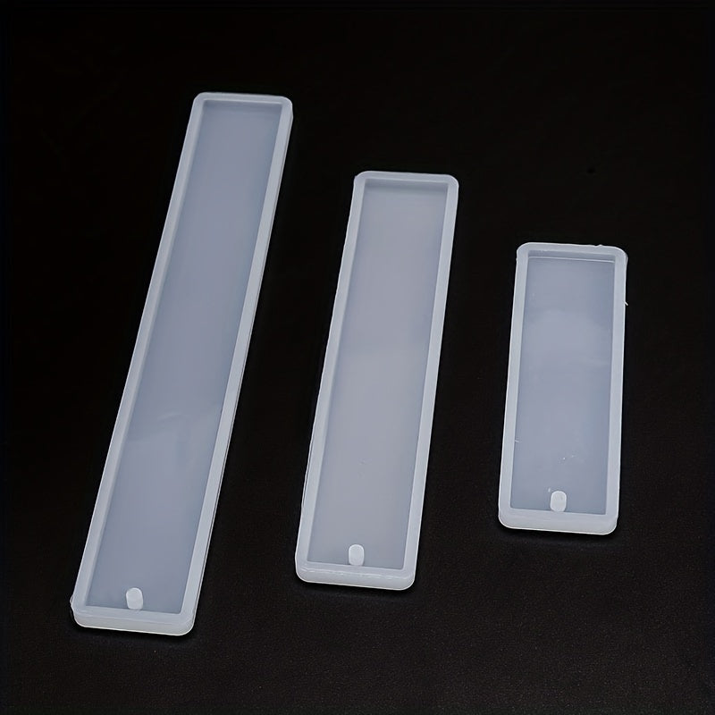 Rectangular Crystal Epoxy Resin Blank Bookmark Silicone Mold