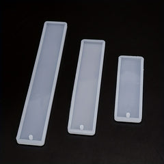 Rectangular Crystal Epoxy Resin Blank Bookmark Silicone Mold