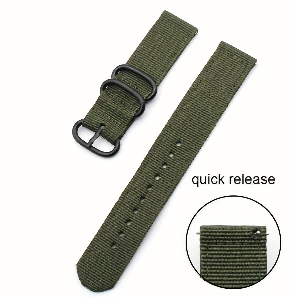 Soft Green Double Layer Nylon Smart Watch Strap
