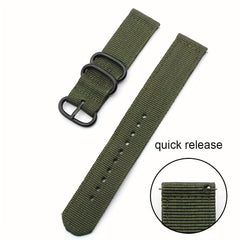 Soft Green Double Layer Nylon Smart Watch Strap