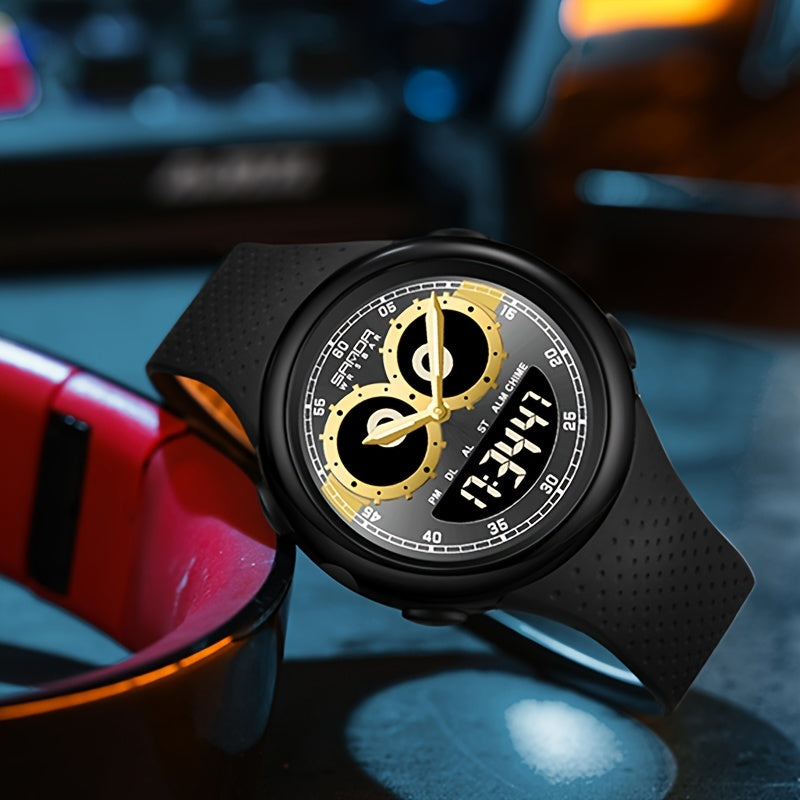Kids Sports Watch Multifunction Electronic Glow Countdown Alarm Waterproof Gift