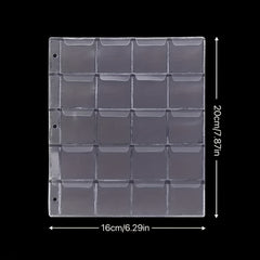 10pcs Coin Collection Pages Coin Binder Sleeves 20 Pockets