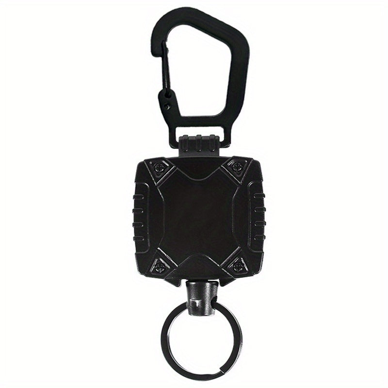 Outdoor Mountaineering Keychain with Retractable Buckle for Men