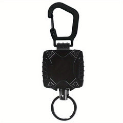Outdoor Mountaineering Keychain with Retractable Buckle for Men