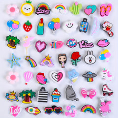 30PCS 50PCS Random Cartoon Anime Shoe Charms For Crocs And Shoe Decor