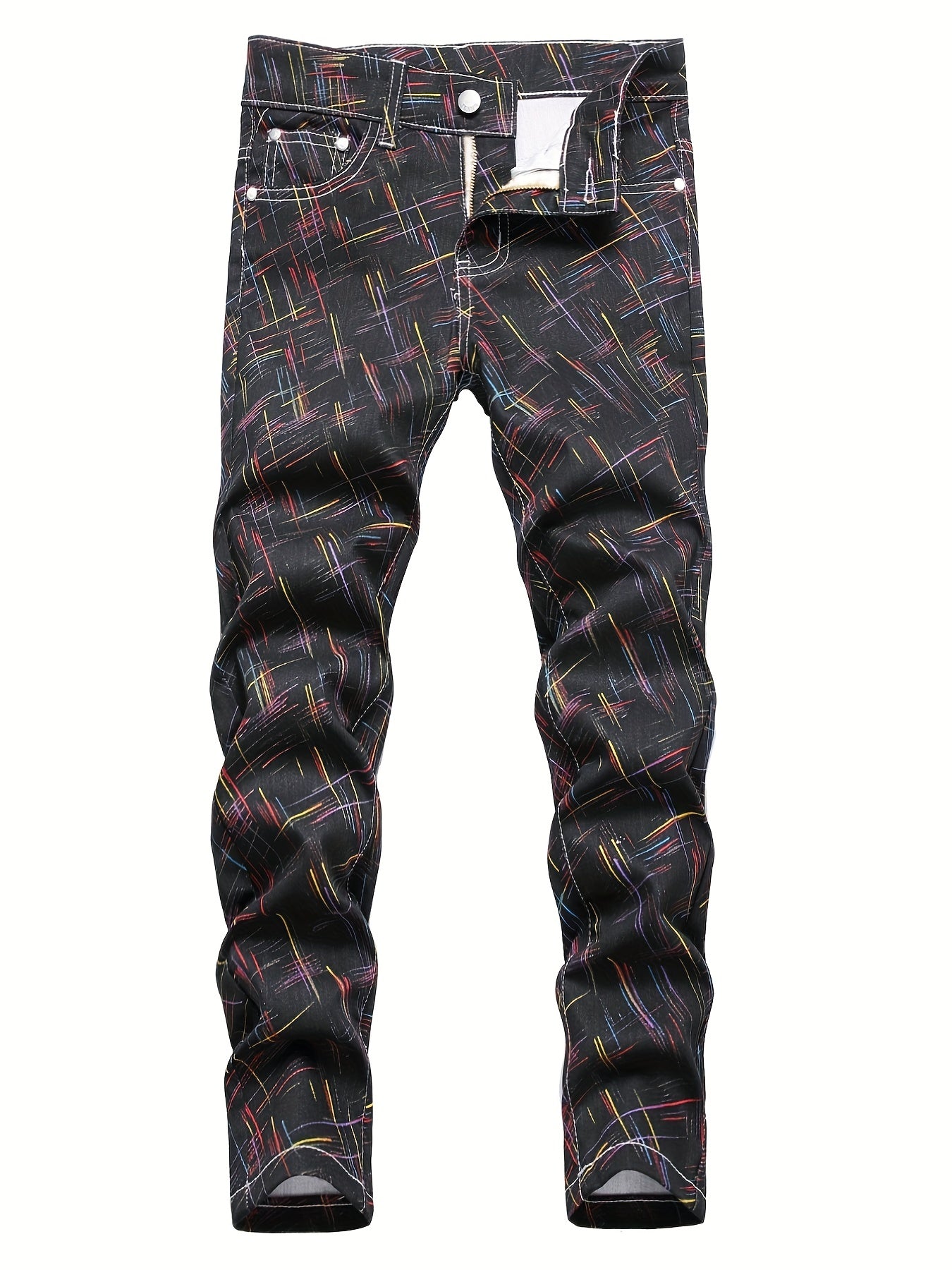 Boys Stripes Jeans Denim Pants Street Hip Hop Style
