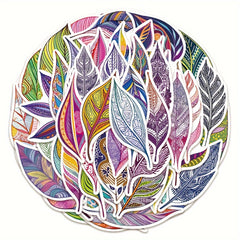 Enamel Leaf Stickers Set - Water Bottles Laptops Luggage Stickers