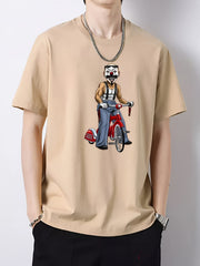 Vintage Slim Fit Short Sleeve T-Shirt for Men