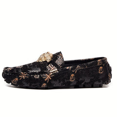 Men's Graphic Print Comfy Loafers Wear resistant Non Slip Smart Casual Shoes