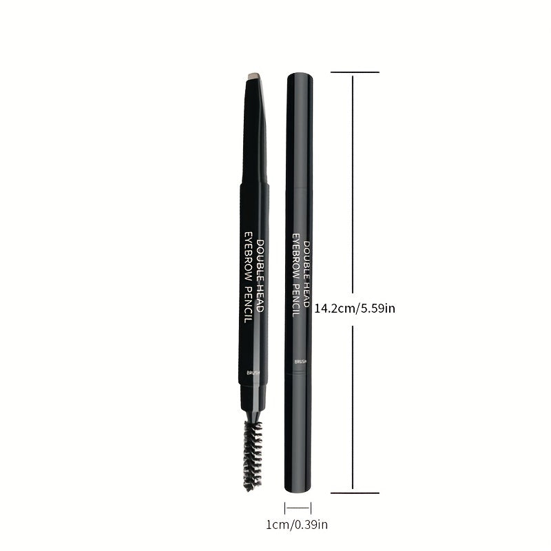 Long Lasting Double Ended Eyebrow Pencil Waterproof Sweat Proof