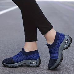 Women's Knit Sock Sneakers Slip On Platform Shoes Lightweight Sports
