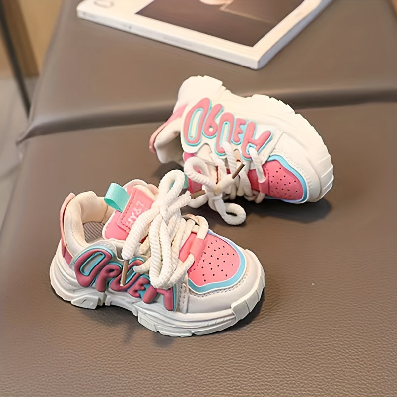 Girl's Chunky Shoes Soft Sole Non Slip Comfy Sneakers