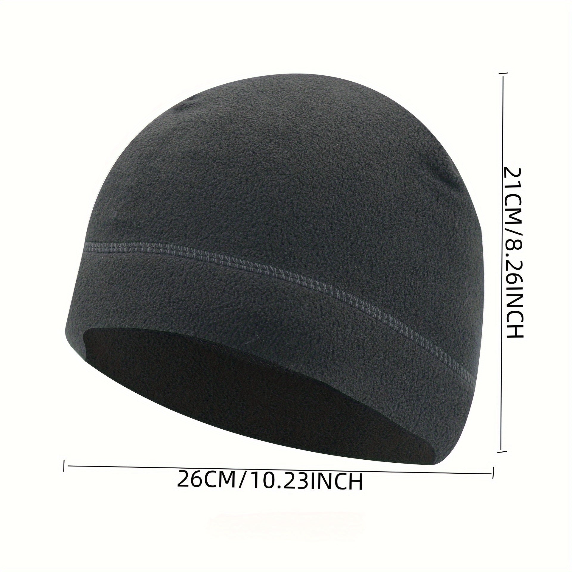 Warm Thermal Fleece Beanie Hat for Winter Outdoor Activities