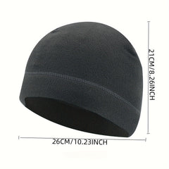 Warm Thermal Fleece Beanie Hat for Winter Outdoor Activities