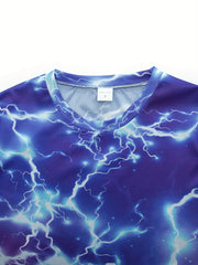 Men's Lightning Graphic T Shirt for Spring & Summer
