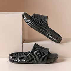 LUOFU Men's Non Slip Slides for Indoor & Outdoor Summer