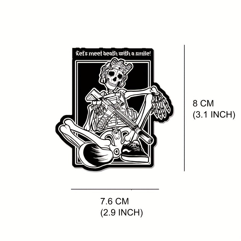 Skull Halloween Stickers Tactical Car Helmet Luggage Decor