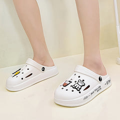 Women's Cartoon Bear Waterproof Clogs Sandals