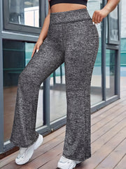 High Rise Flared Leg Sports Pants