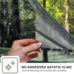Privacy Mirror Window Film Anti UV Static Cling Heat Control Tint