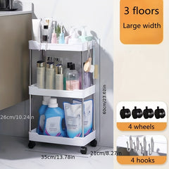 Small Cart Kitchen Shelf Bathroom Storage Rack