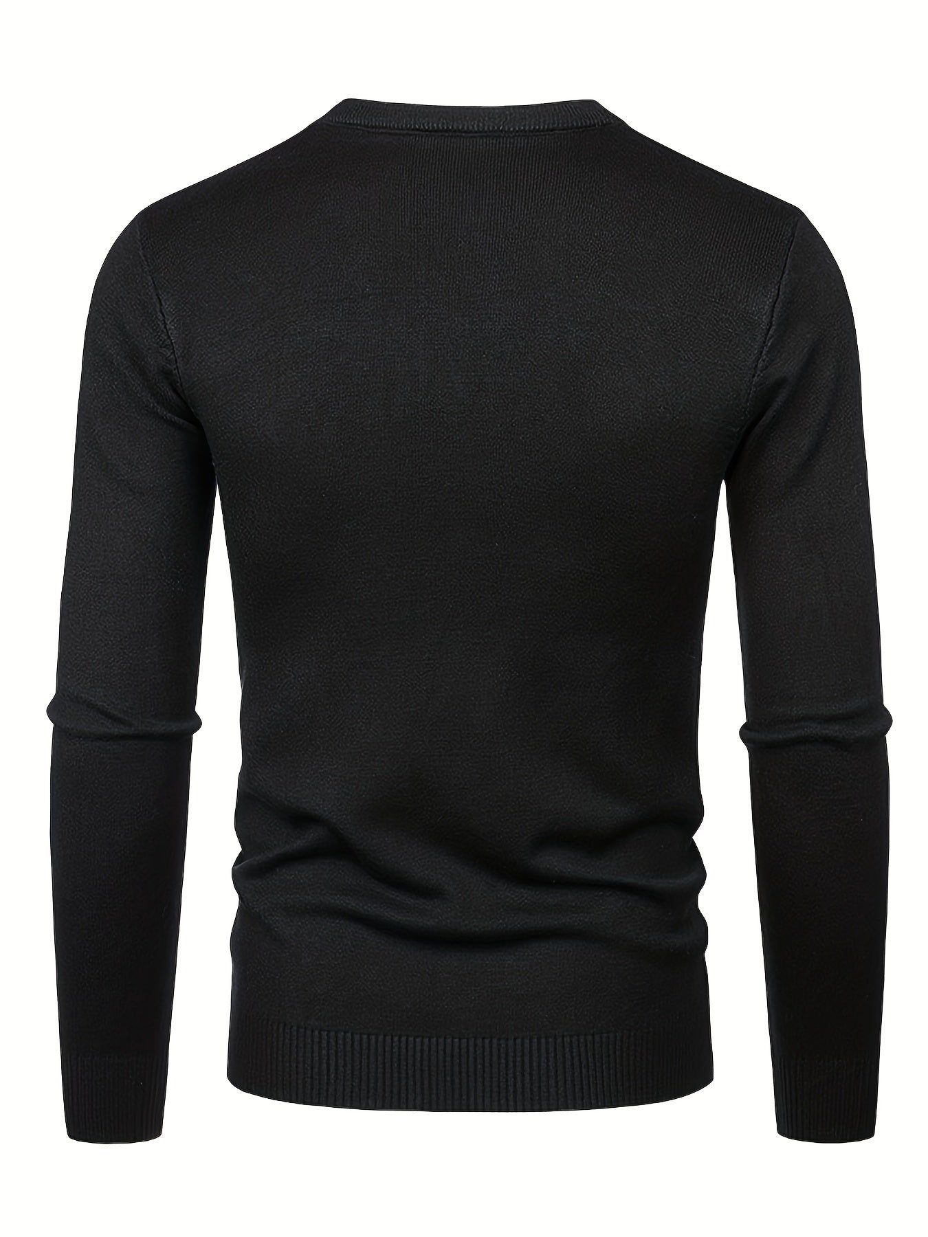 Cartoon Pumpkin Jack O Lantern Slim Warm Sweater Men's Casual Retro Style