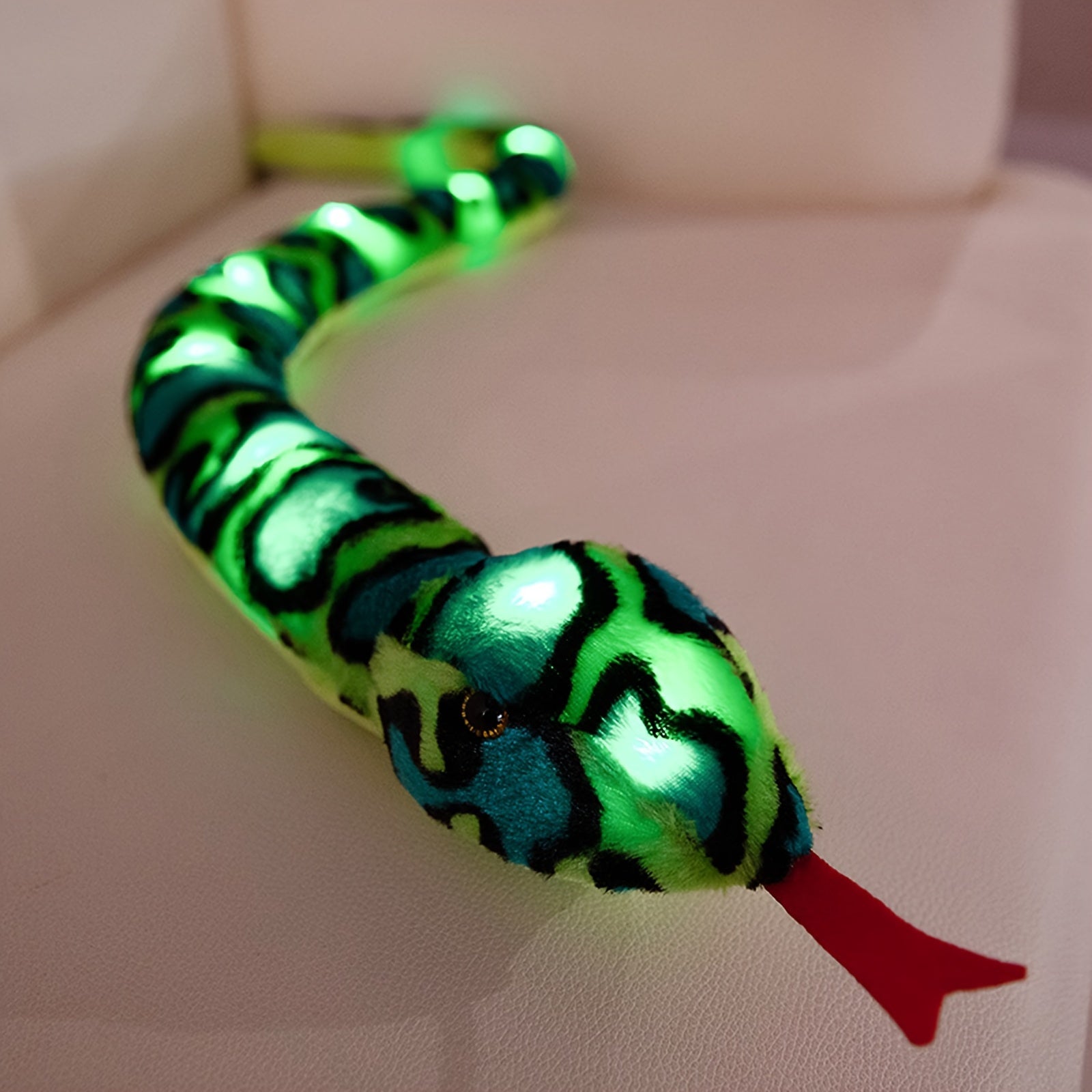 Soft Light-Up Snake Plush Toy 39.4inch