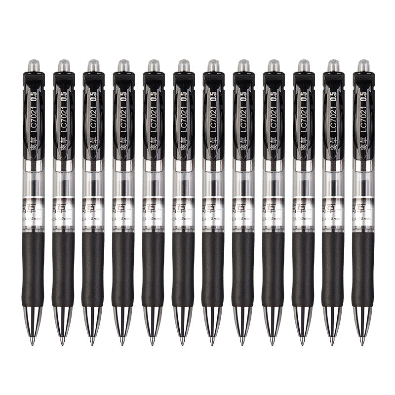 12pcs 0.5mm Press Gel Pen Set