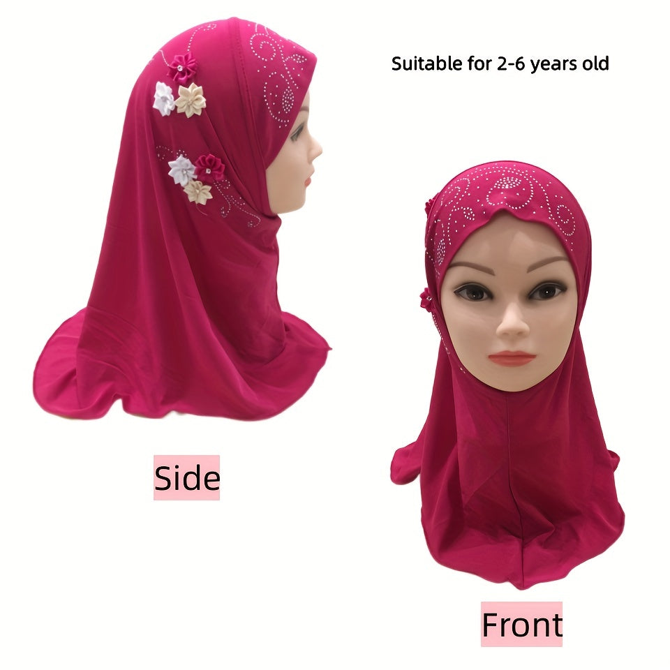 Muslim Bandana Arab Hat Hijab for Little Girls