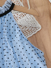 Grace Girls Polka Dots Halter Dress For Party