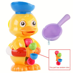 Interactive Duckling Bath Toy with Water Wheel & Rotating Eyes
