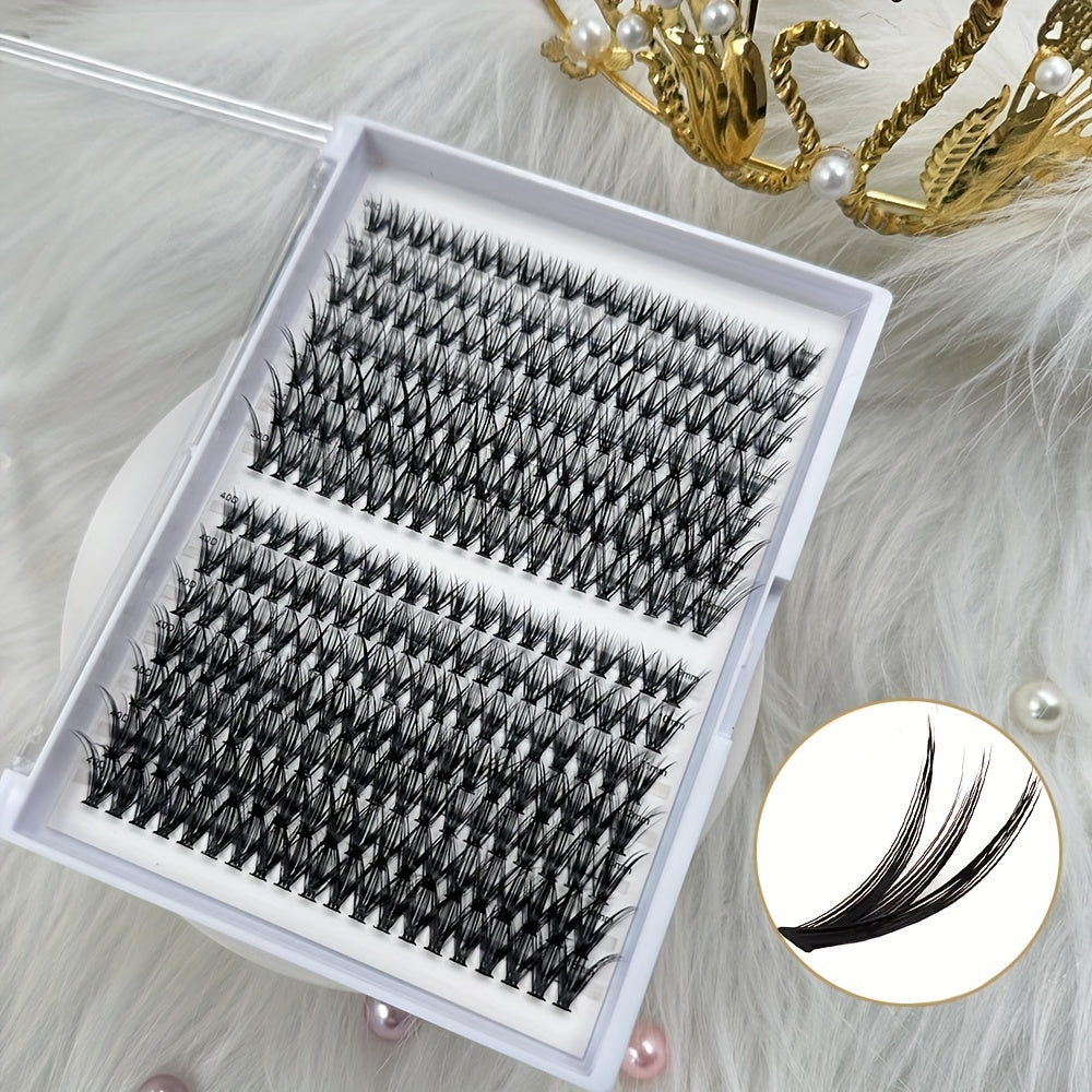 280 Clusters Lashes 30 40D 9 15mm Mix Style D Curling Lashes Extensions
